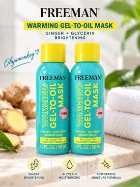 Freeman Warming Gel-to-Oil Facial Mask — Skin Brightening